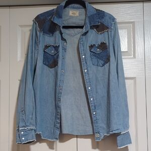 Kimes Ranch Light Blue Denim Shirt